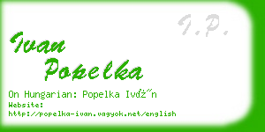 ivan popelka business card